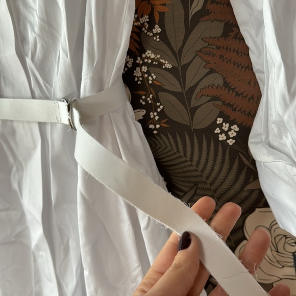 NWT Norma Kamali Boyfriend Shirt A Line Dress To Midcalf in White size XS - Picture 8 of 9